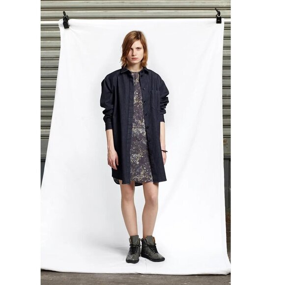 MM6 Margiela Fall 2012 distressed dark floral sleeveless blouse size EU40 small - Picture 9 of 9